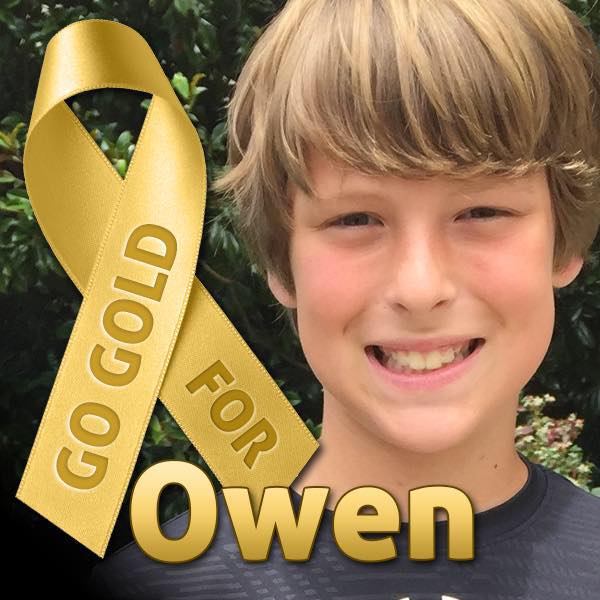 Go Gold For Owen Badge